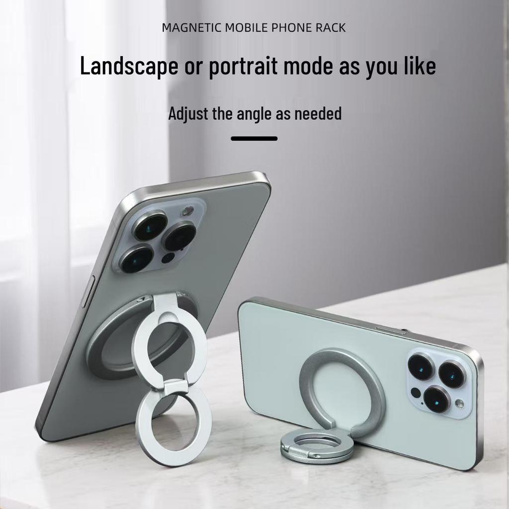 MagSafe Double-Sided Magnetic Phone Holder & Stand for Car and Desktop