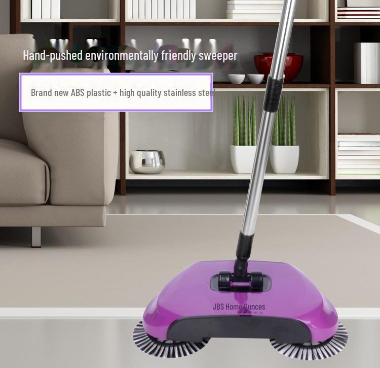 Rotating Hand Push Sweeper and Dustpan Set