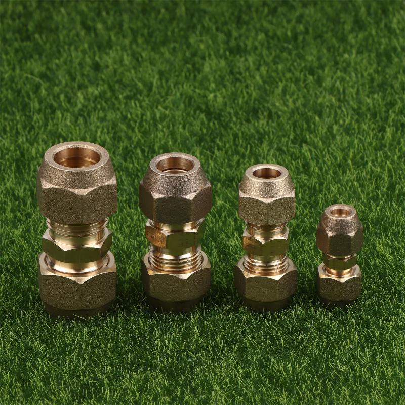 1 Stück 2 3 4 5 mm Schnellverbinder Gerades Rohrverlängerungsstück Schweißfreie Fittings Mit Bördelmuttern Kupferverbinder