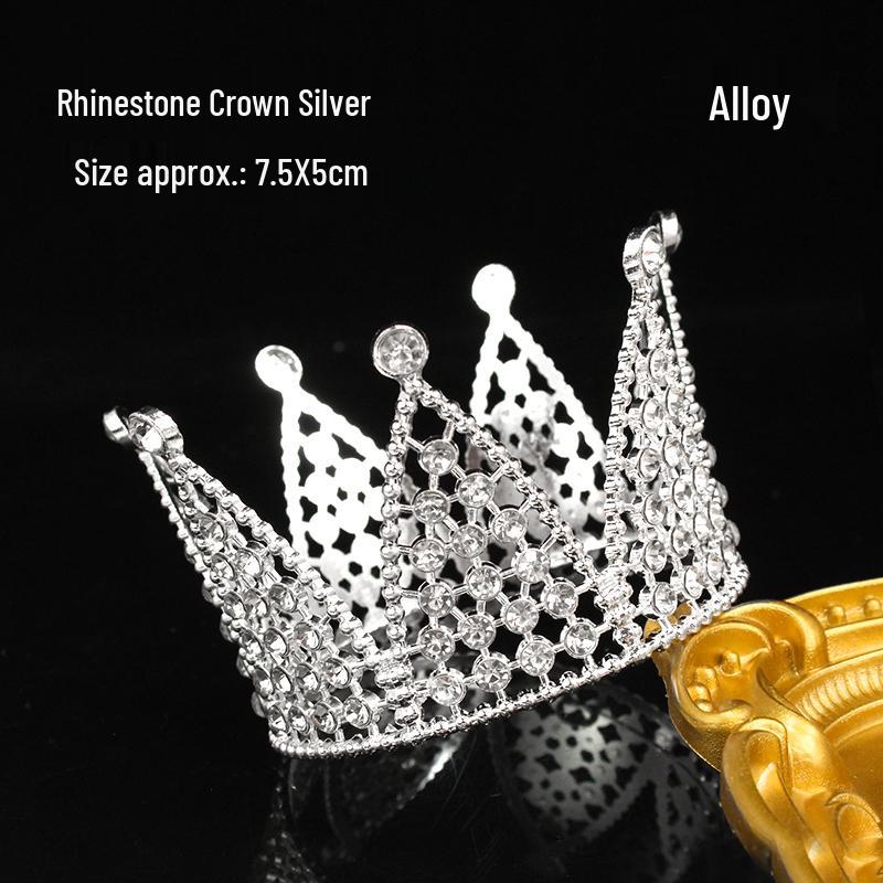 Queen Crown Cake Topper for Adults & Children - Gypsophila Pearl Birthday Decoration