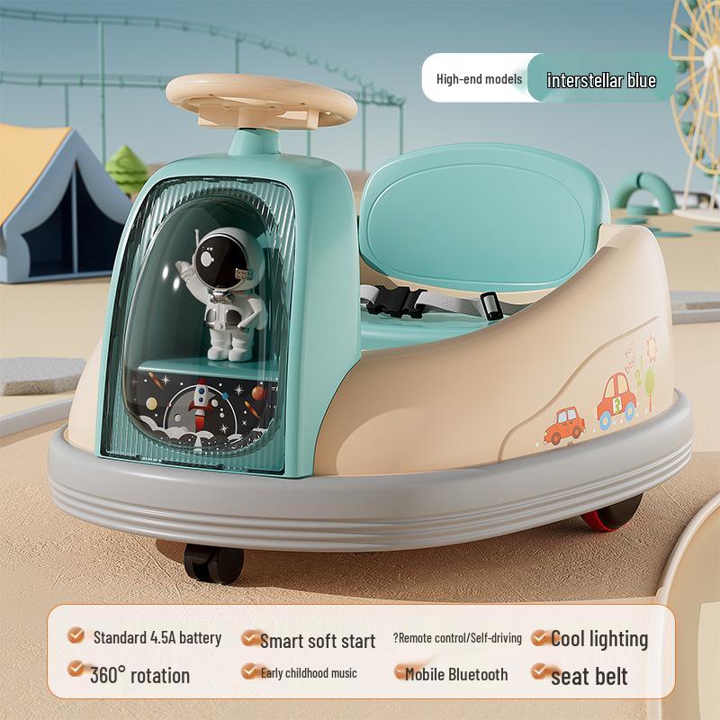 Children's Electric Bumper Car with Music & Lights – Ideal Birthday Gift for Ages 1-6