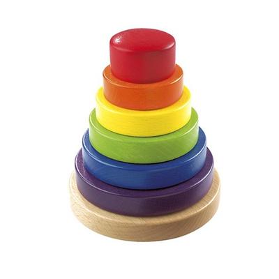 Hava Rainbow Tower, Mixed Colors, 35.8 X 30.5 X 4 Cm, Korean Baby Products
