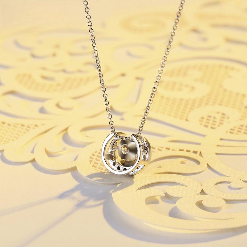 Jewelry Moon Mind Movement Necklace Fashion Jewelry Light Luxury Accessories Pendant Female Ins