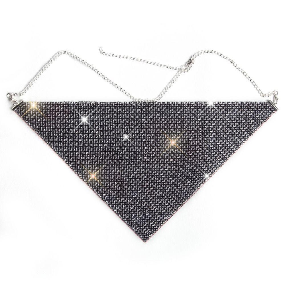 Vintage Rhinestone Face Mask Crystal Half-face Veil Jewelry Dance Party Jewelry  Banquet