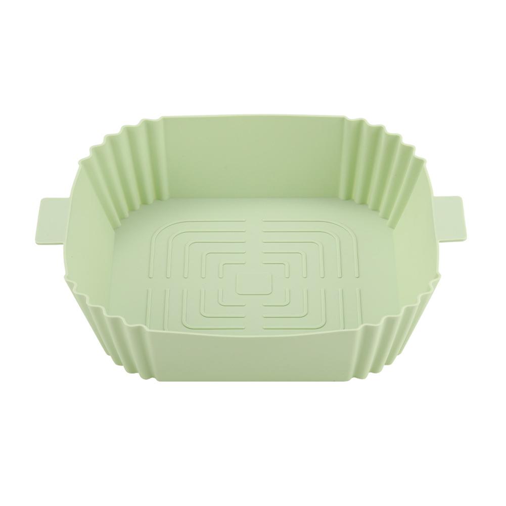 Silicone Air Fryers Oven Baking Tray Temperature Resistant Square Nonstick Pans Non-stick Disk Replacement Grill Pan Accessories