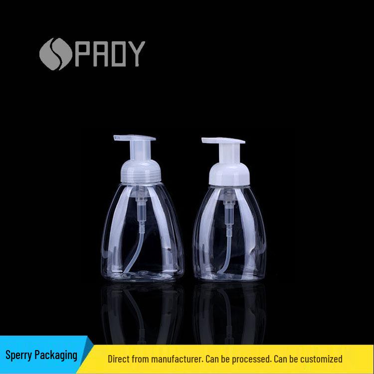 

250ml/300ml Refillable PET Plastic Foam Bottle - Portable Cosmetic & Perfume Mousse Container 250ml with Transparent Pump Head