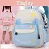 Letter Bear Cartoon Pattern Kids School Backpack With Ergonomic Straps Shoulder