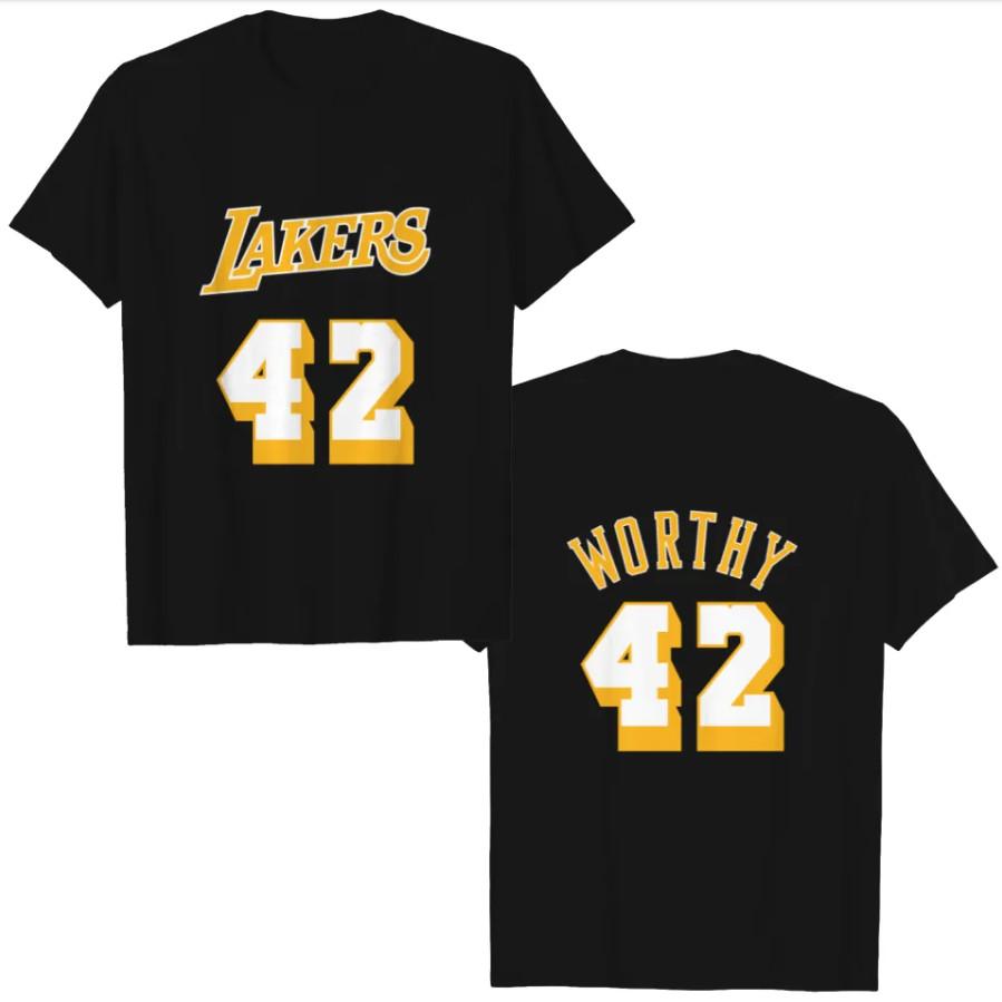 

James Worthy Jersey T-Shirt – Heavyweight Men’s Basketball Tee 4XL