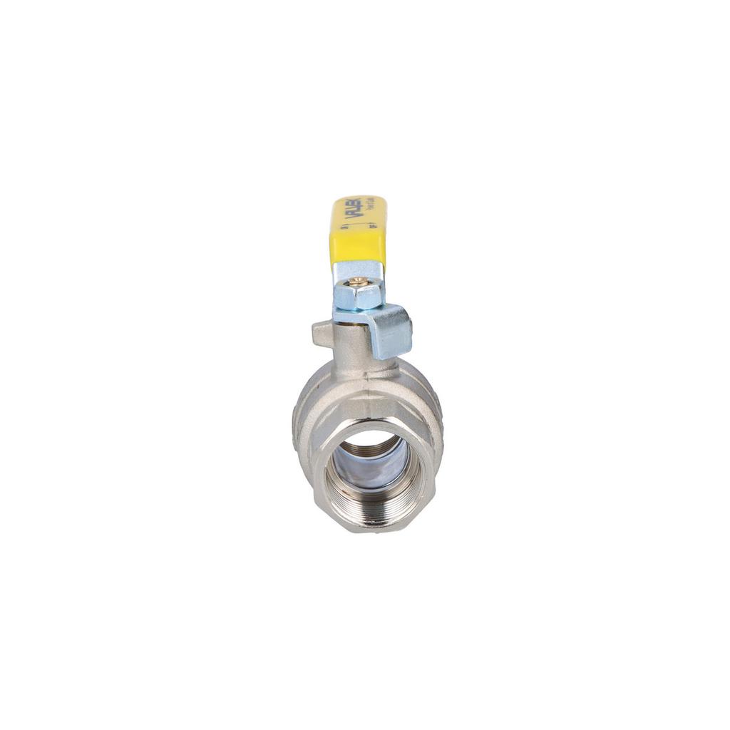 Nickel-plated Gas Ball Valve with Steel Lever (DSt) ORION (NN Version)