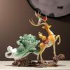 Ruijie Resin Lucky Deer & Cabbage Ornament