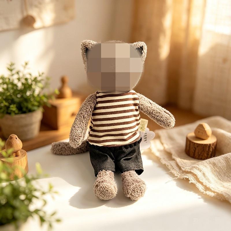[Cloth Only] Clothes Set for 30CM & 45CM & 65CM Plush Dolls , Environmentally Friendly, Healthy, and Cute to Bite Set Series.