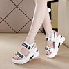 Don't Put On the New Sandals, the Wedge Heel Fish Mouth Is Breathable 8 Cm, and the Versatile Casual Low-top Shoes Are Anti-no Women's Sandals.