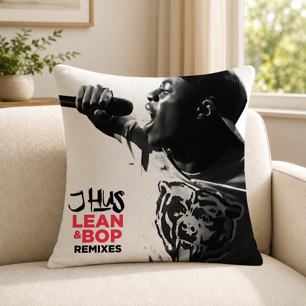 Rapper JJ Hus Cushion Cover Soft Short Plush SkinFriendly Cushion Case for MultiScene Use