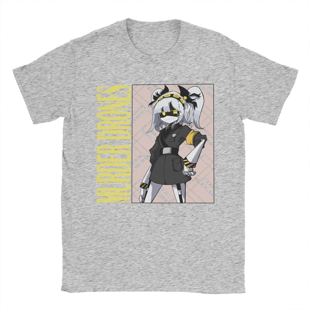 Murder Drones T Shirt for Men 100% Cotton Funny T-Shirt Round Collar  Tee Shirt Short Sleeve Clothing Gift