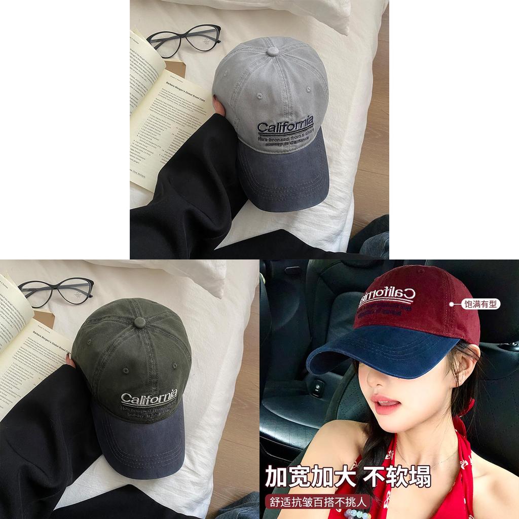 Classic Baseball Cap With Embroidered Letters And Wide Brim For Casual Outdoor Wear