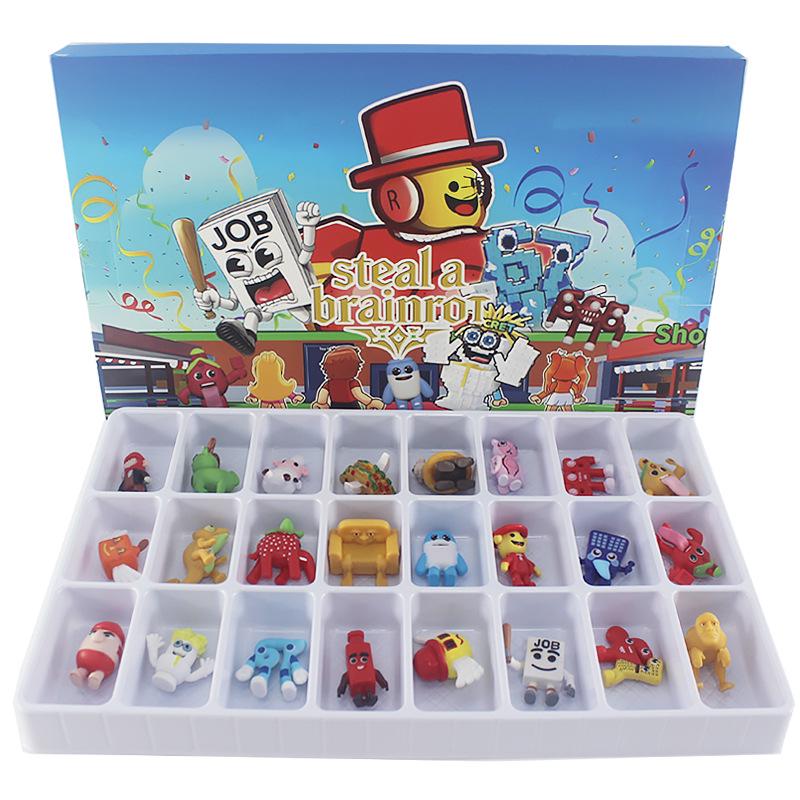 Brain Rot Game Ornaments: 24 Model Doll Set (220g)