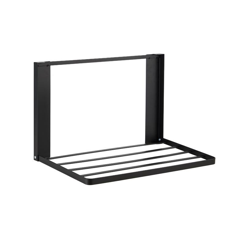 Multi-Purpose Magnetic Folding Storage Rack for Clothes Towels, Bathroom Kitchen Laundry Organizer чёрный