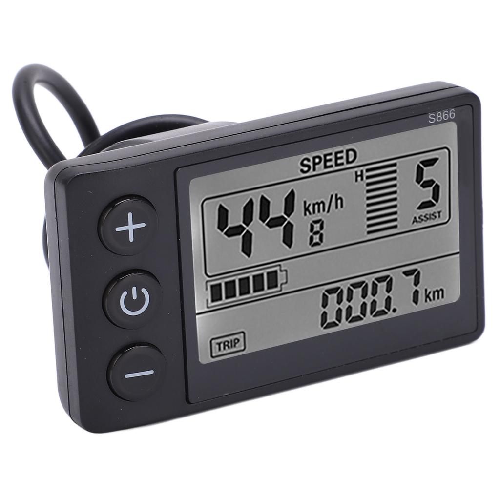 Elektrische Fahrrad S866 LCD Display Meter 24V 36V 48V Bedienfeld mit Wasser Beständig Stecker