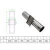 1 Piece Fishing Rod Holder Support Sturdy Easy Installation with PVC Insert Yacht Stainless Steel Mount Fishing Rod Socket