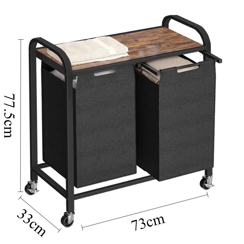Multipurpose Laundry Basket Large Laundry Hamper Dirty Clothes Baskets with Wheels Multifunction Organizers Bathroom Storage