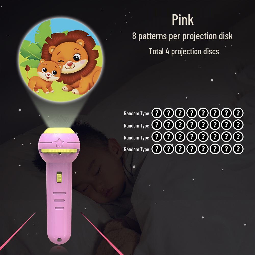 Children s Animal Projector Flashlight - Early Education Luminous Toy for Baby Picture Recognition and Cartoon Projection Gifts
