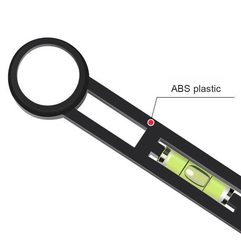 Curved Foot Level Meter Bathroom Faucet Installation Tool Level Detection Ruler
