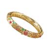 Dvouvrstvý čínský cloisonné náramek zirkonový vynikající cloisonné náramek dutý drát elegantní smaltované umělecké šperky etnický styl