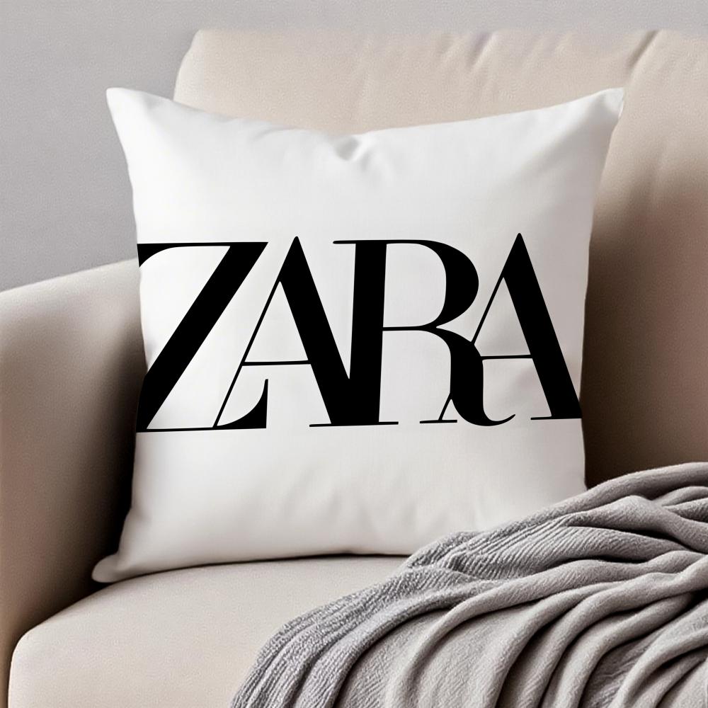 

Stylish Fashion Brand ZZARA Cushion Cover Pillowcase Antidustmite Invisible Zipper Short Plush Sofa Cushion 30X30cm