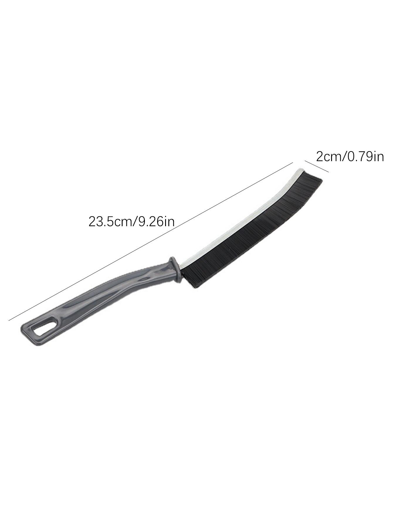 

Прочная щетка для чистки затирки, бытовая щетка для швов плитки, скребок с жесткой щетиной, маленькая щетка для чистки затирки плитки, для линий пола в душе чёрный