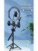 Mobile Live Broadcast Selfie Stick with Integrated Floor Tripod & Fill Light