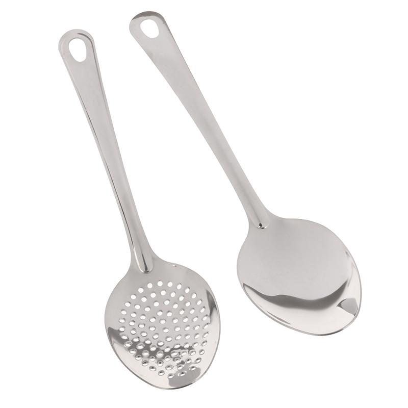 1Pc Stainless Steel Strainer Spoon Kitchen Colander Spoon Filter Strainer Food Scoop Perforated Skimmer Colander