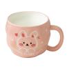 Soft and Cute Rabbit Ceramic Cup High looking Mug Couple Home Breakfast Milk Cup Cute Girls Ceramic Water Cup