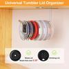 Tumbler Lid Organizer Space Saving Cup Lid Organizer Hook Self-Adhesive Drilling Tumbler Lid Storage Kitchen Organizer Storage