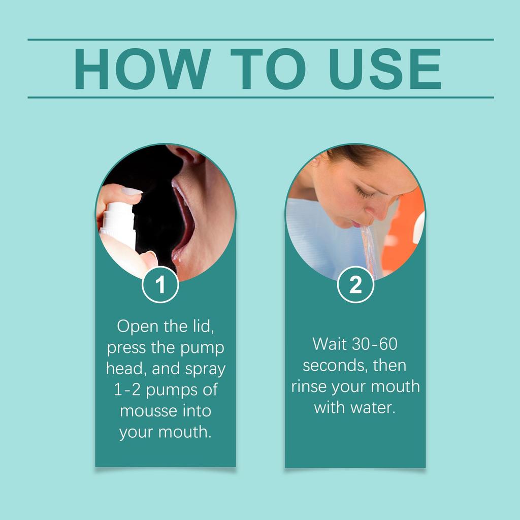 Clean Teeth Fresh Breath Brightens Teeth Herbal Brightens Mouth 60ml