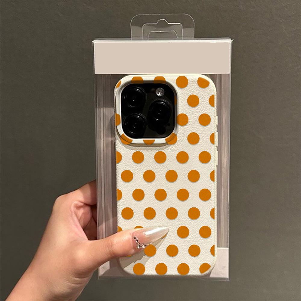 Black Polka Dots Phone Case For IPhone 17 16 15 11 12 14 13 Pro Max Plus SE 16E Cute Soft Silcone Cover