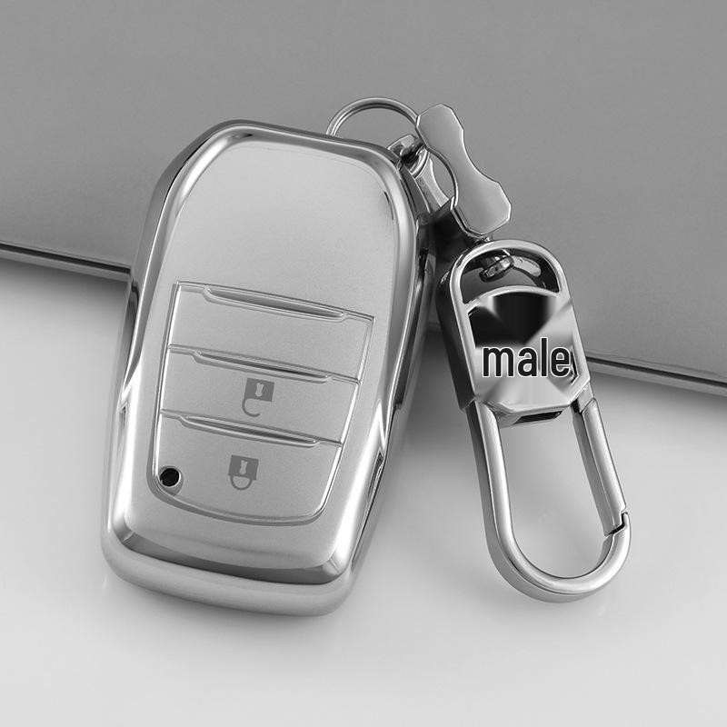 Toyota Alphard, Crown, RAV4, Rongfang Quicksand Silver Key Case