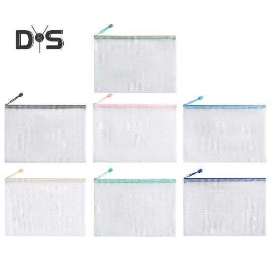 File Bag Large Capacity Storage A4 Files Stationery Carrying Case Transparent Visual Design Portable Document Organizer