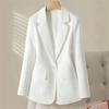 Suit Blazer for Women Casual Long Sleeve Button Cardigan Slim Fit Solid Color Professional Suit Jacket