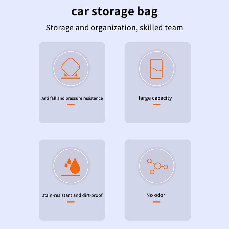 Electric Vehicle Charging Units Organizer Waterproof Storage Bag with Handle for Car Trunk Accessories