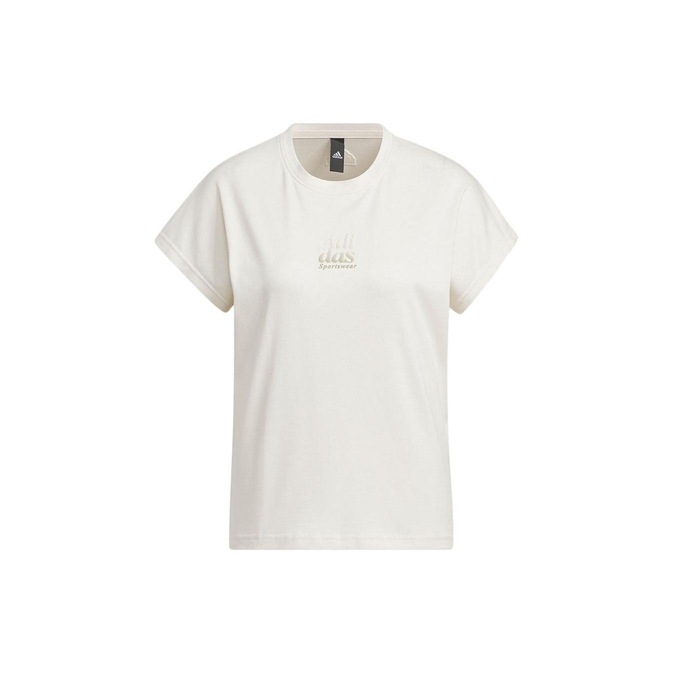 (WMNS) adidass Lounge Silky T-Shirt Asia Sizing  Beige  Women s IM8859 M