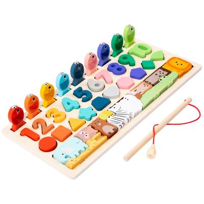 Montessori Holzspielzeug Kinder Busy Board Form- und Zahlenzuordnung Digitale Form Lernspielzeug für Kinder Geschenke