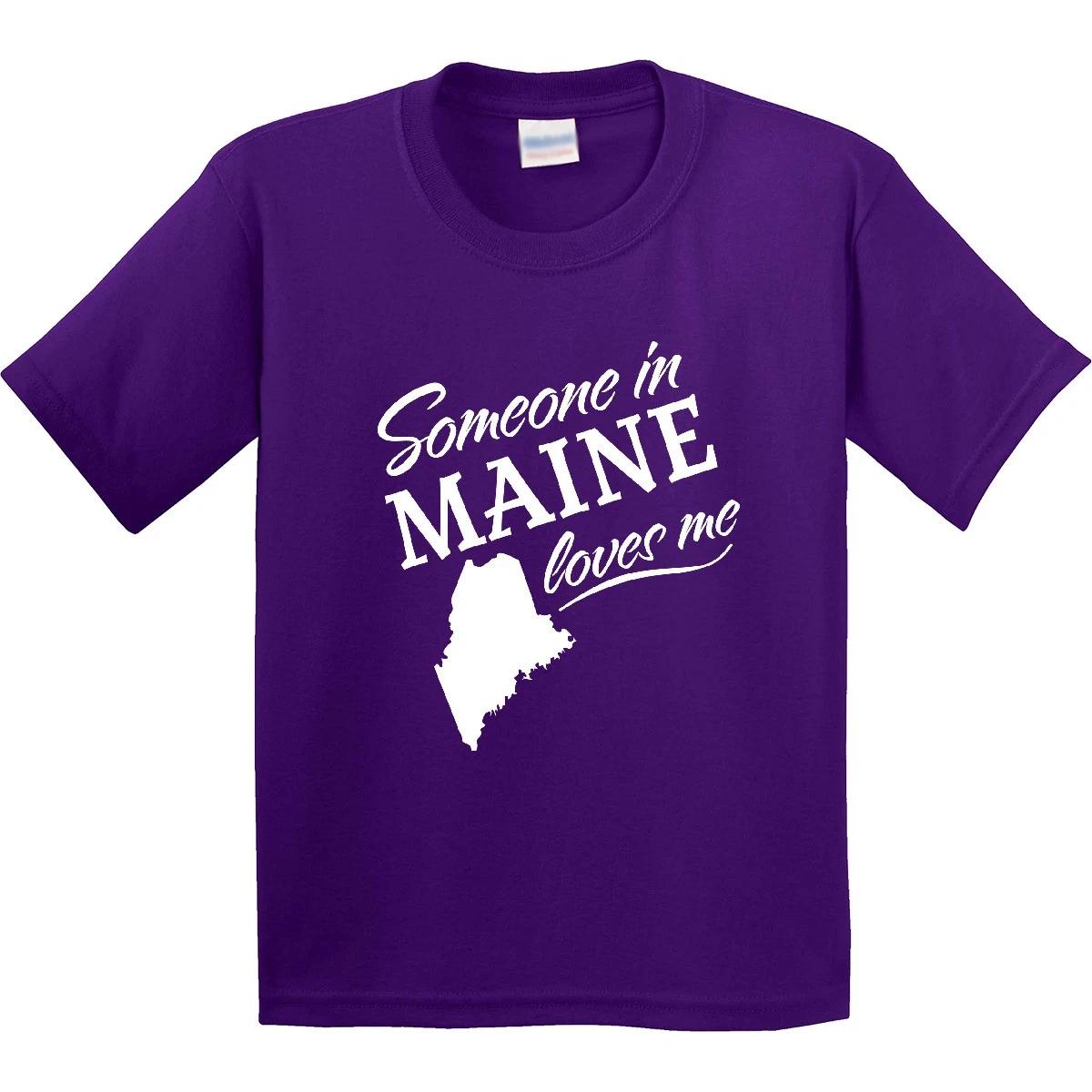 Inktastic Someone In Maine Loves Me Youth T-Shirt Home Family Grandparents Kids 160