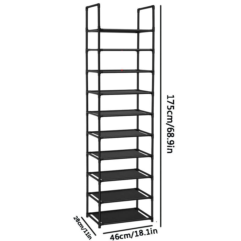 Dustproof Shoe Cabinet Dormitory Iron Shoe Cabinet Multi-layer Household Simple  Storage Rack Shoe Rack Foldable