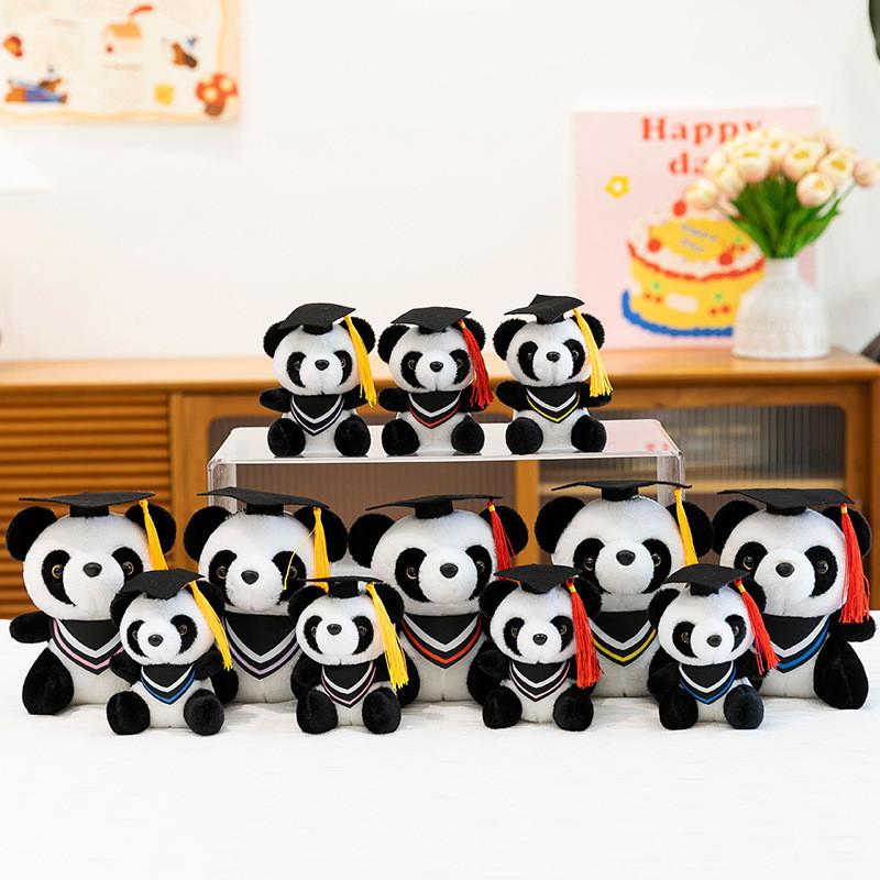 Panda Plush Toy With Doctor Hat For Graduation Gift Girls And Friends