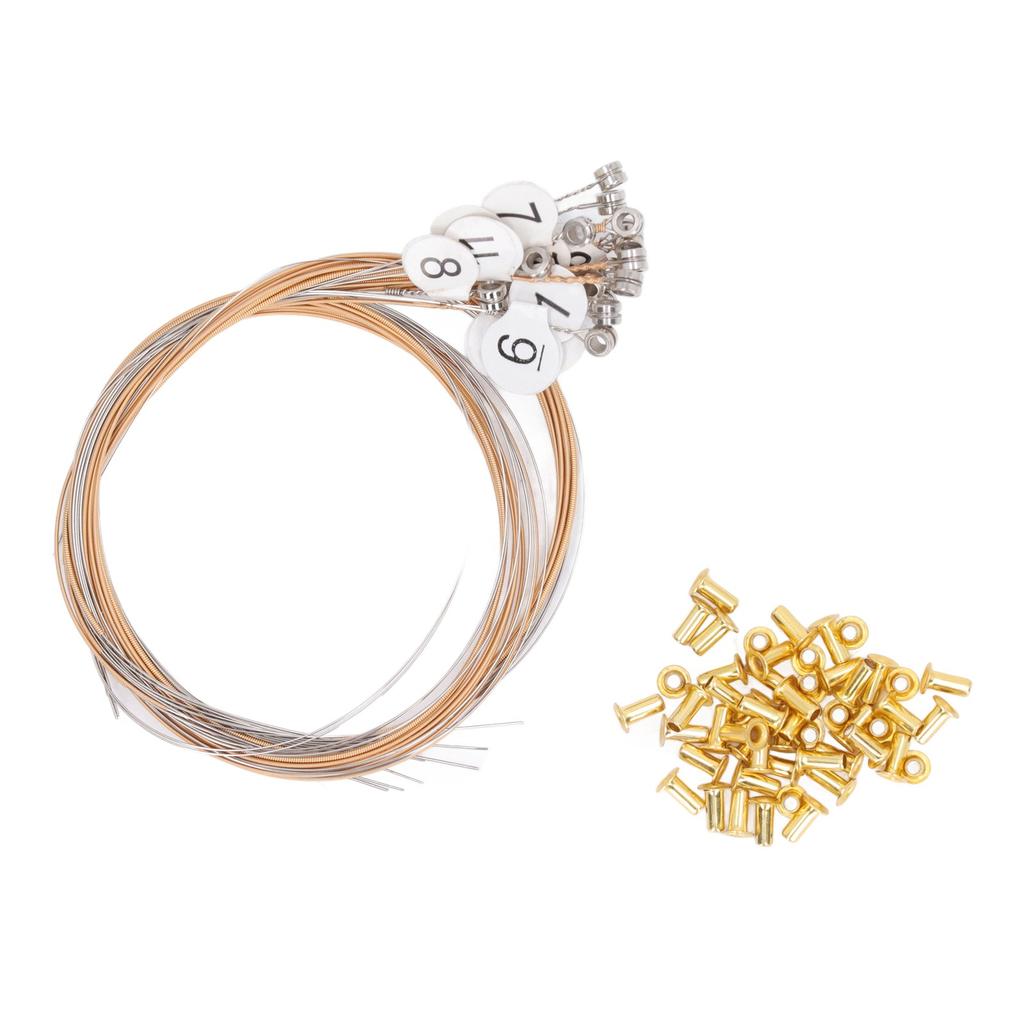 Lyre Strings Rivet Set Comfortable Resonance Effect Light Weight Beautiful Sound Small Lyre Strings