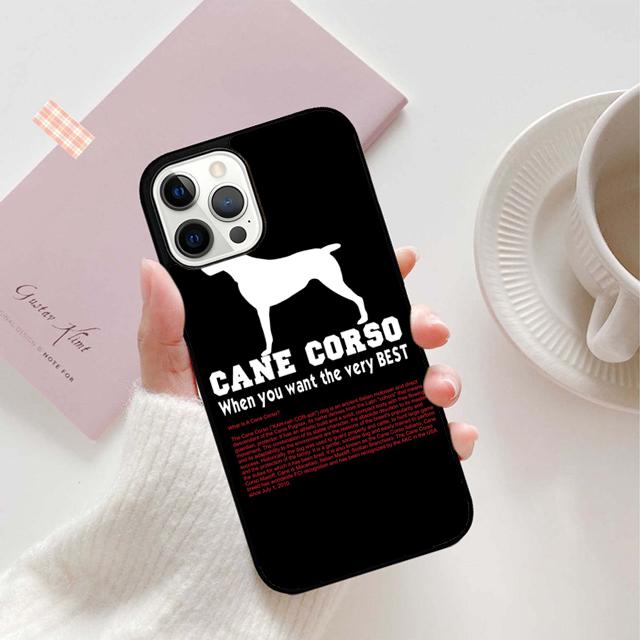 Cane Corso Mastiff Quotes Phone Case For For iPhone 17 Air 16 15 11 12 13 14 Pro Max Plus coque