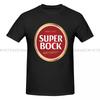 Men's casual fashion T-shirt round neck cool man's Super Bock beer Portugal Fashion Printed men's T-Shirt Short Sleeve