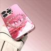 Diamond Love Letter Tempered Glass Phone Case for iPhone 17 Pro Max 11 12 13 Pro 14 15 16 Plus 16E 17Air Lens Protection Cover