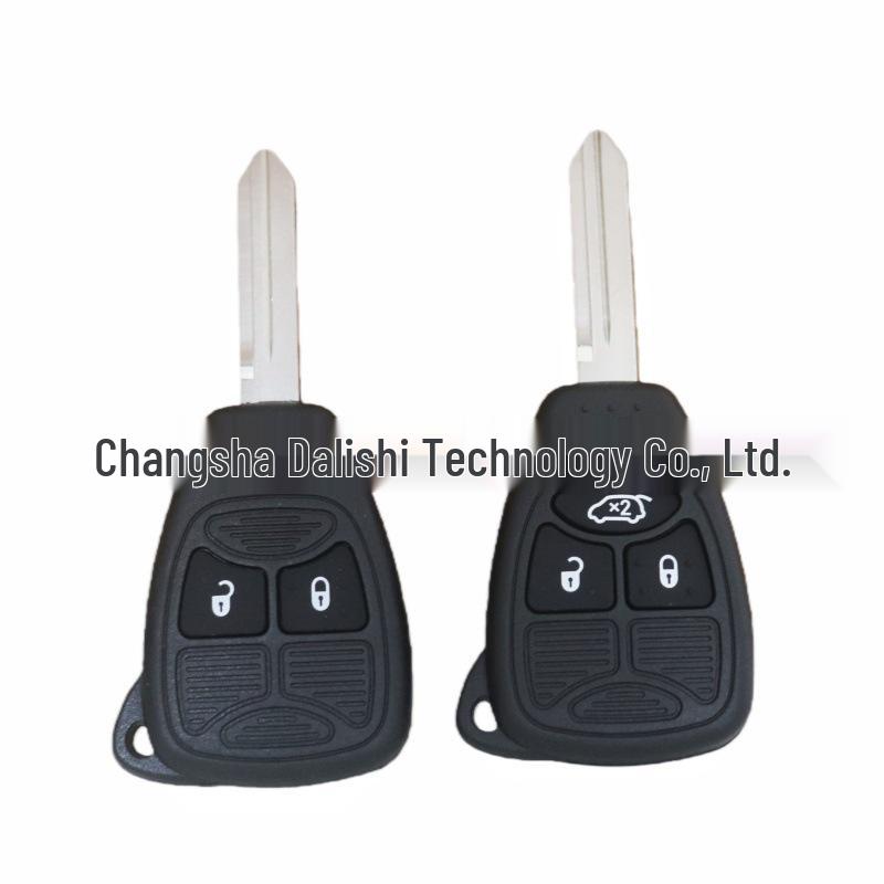 Chrysler Remote Replacement Car Key Shell with Small Buttons & Battery Holder
