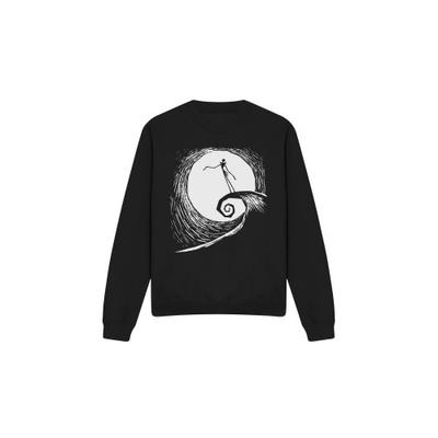 The Nightmare Before Christmas Unisex-Sweatshirt mit Jack Moon-Silhouette für Erwachsene
